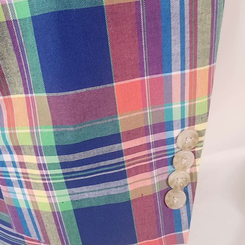 Saddlebred Vibrant Plaid Blazer - Picture 4 of 7